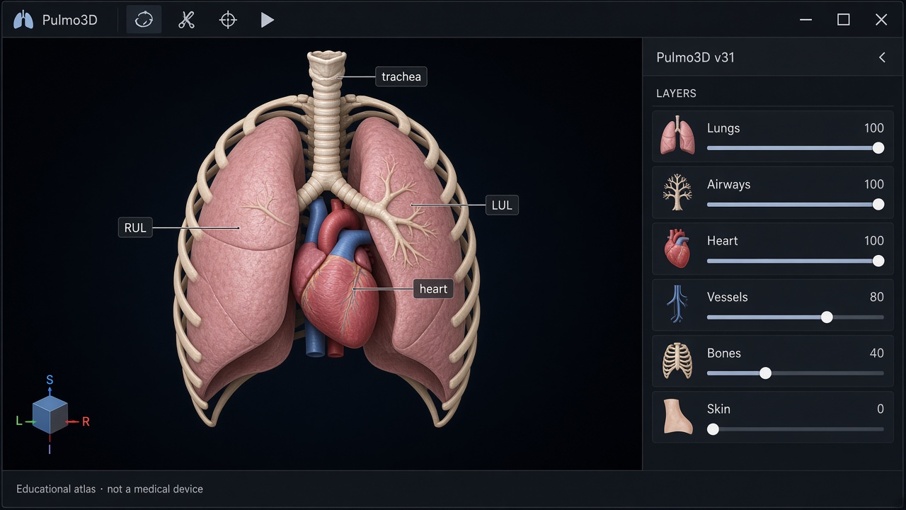 3D Thoracic Teaching Atlas